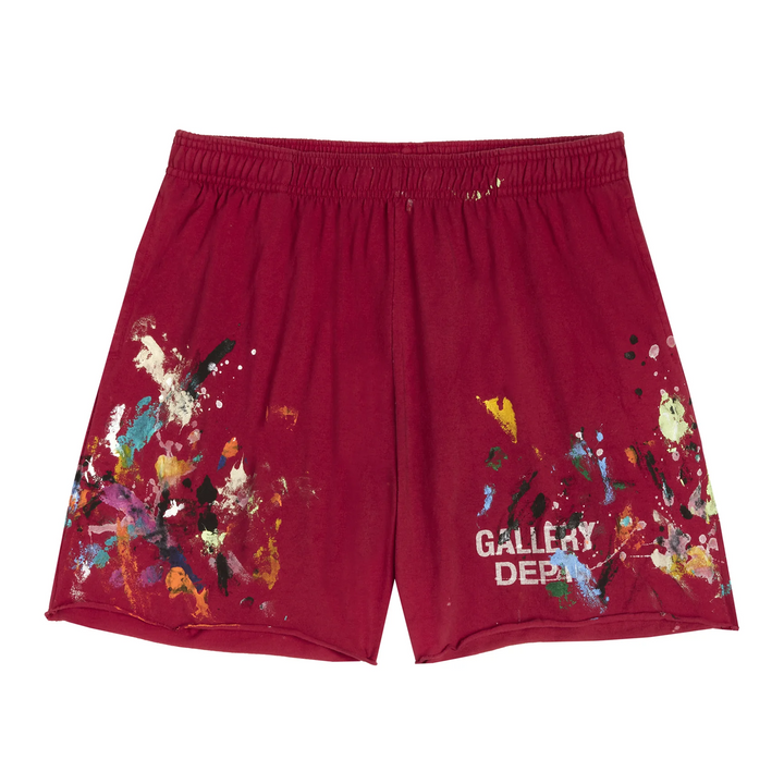 Gallery Dept 'Insomnia' Red Painted Shorts