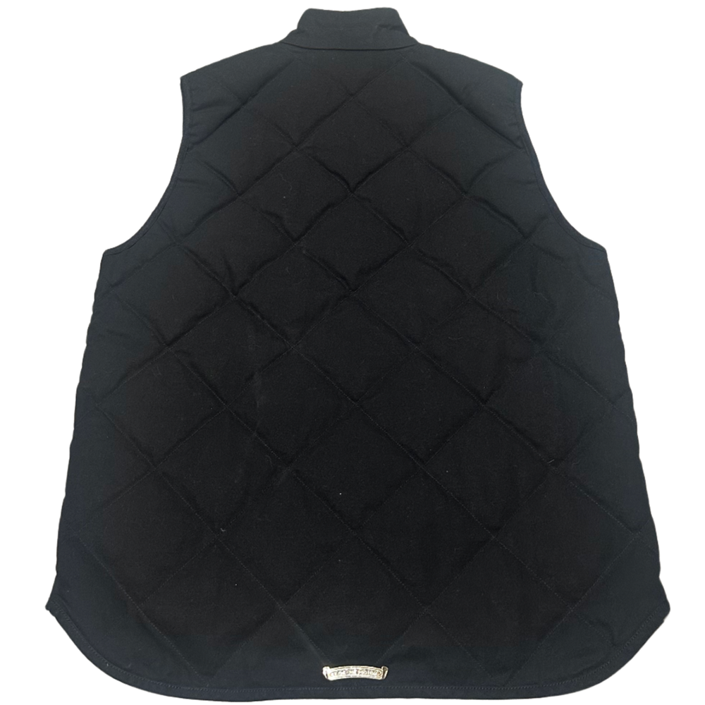 Chrome Hearts 'Teenage Kicks' Quilted Down Vest Black