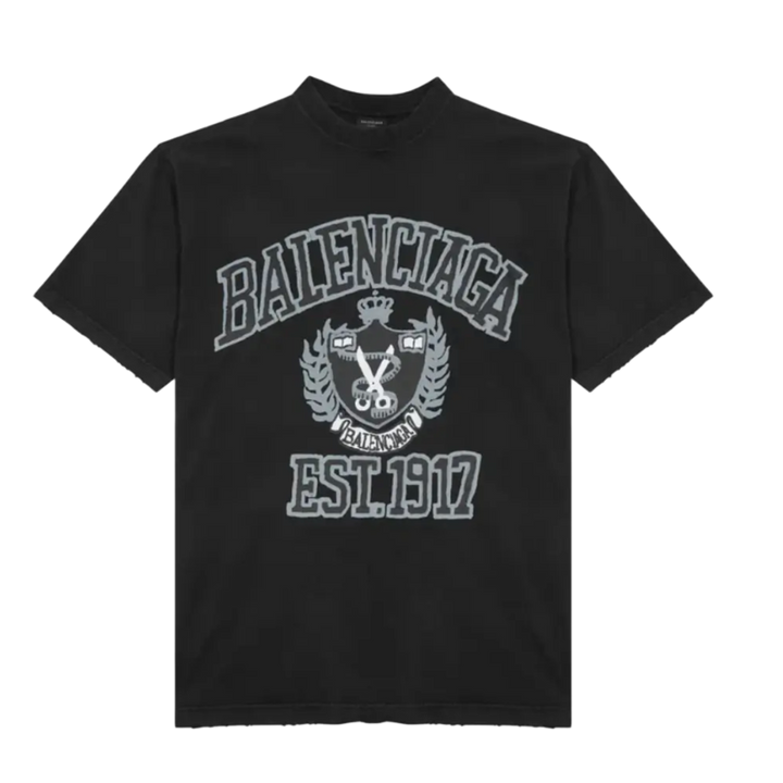 Balenciaga 'Est 1917' Black Tee