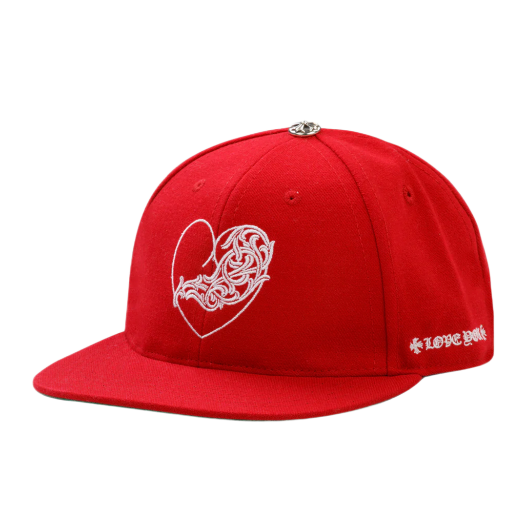 Chrome Hearts 'Red' Love You Fitted Hat