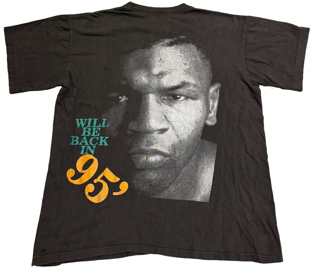 Iron Mike Tyson 'Will Be Back in 95' Vintage Black Tee
