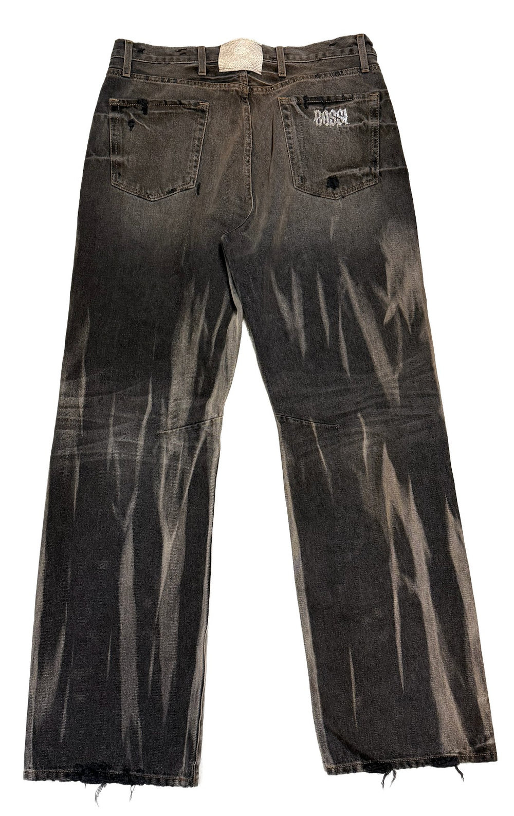 Bossi 'Acid Wash' Black Jeans