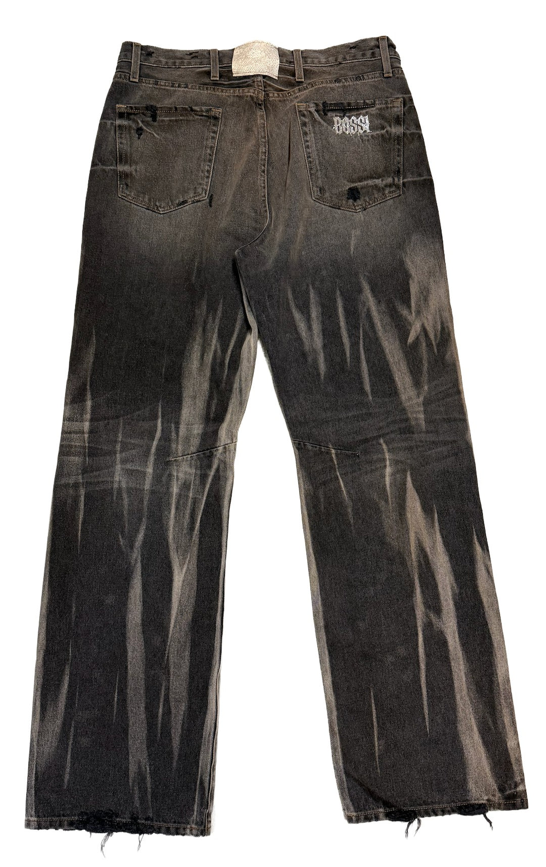 Bossi 'Acid Wash' Black Jeans