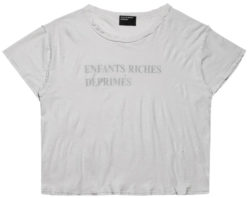 Enfants Riches Déprimés 'Faded White' Classic Logo Tee