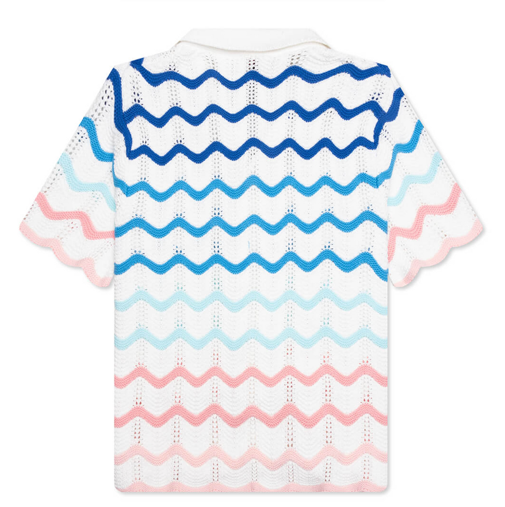 Casablanca 'Gradient Wave' Crochet Shirt