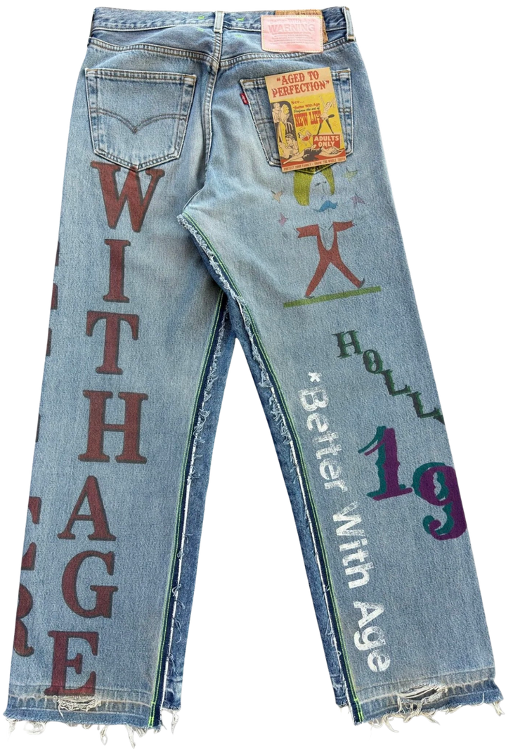 *Better With Age 'Harrison' Double Wide Denim Jeans