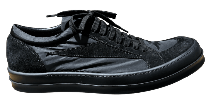 Rick Owens 'Triple Black Suede Nylon' Vintage Sneaks