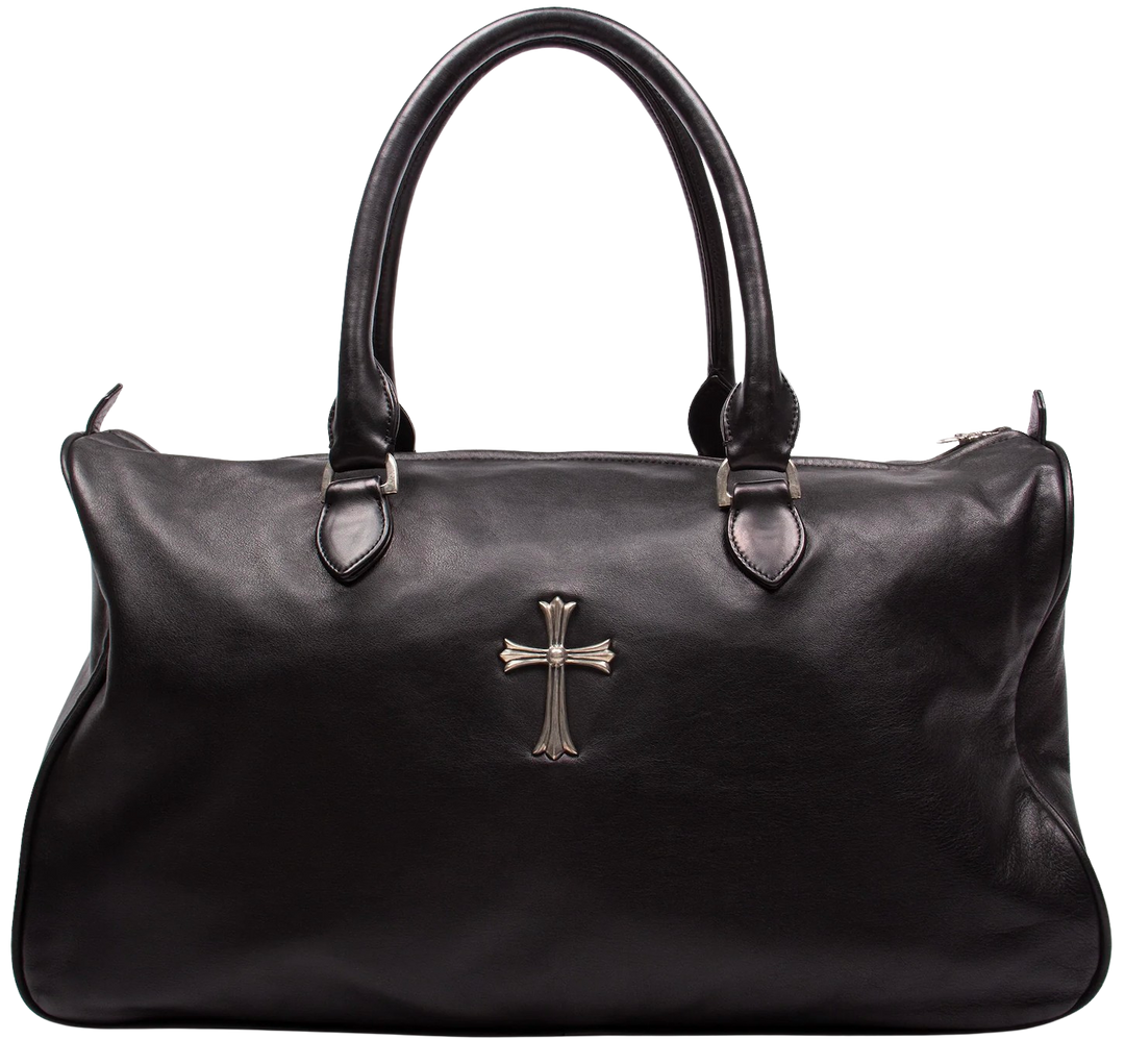 Chrome Hearts 'Large Cross' Black Duffle Bag