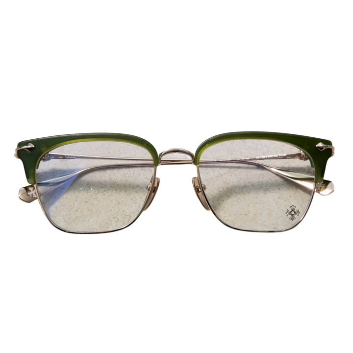 Chrome Hearts 'Sluntradiction' Green/Gold Glasses
