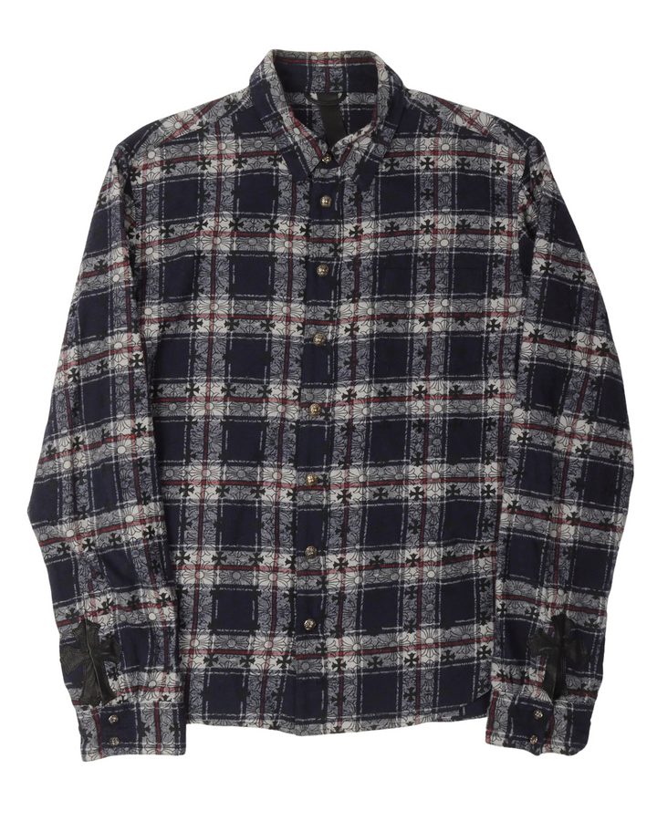 Chrome Hearts 'Loose Ends' Blue Flannel