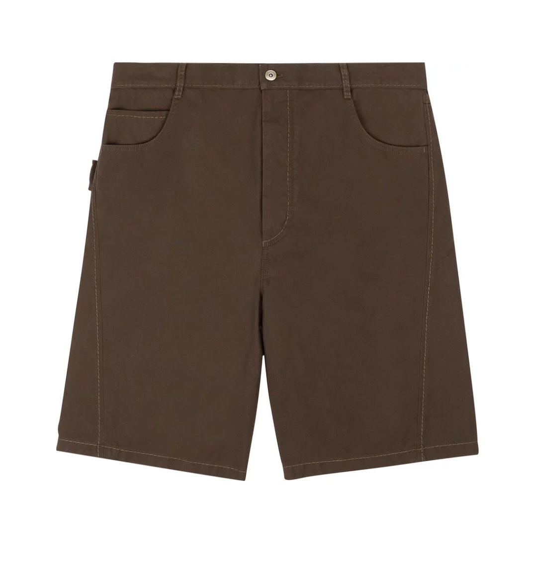 Bottega Veneta 'Twill' Brown Shorts