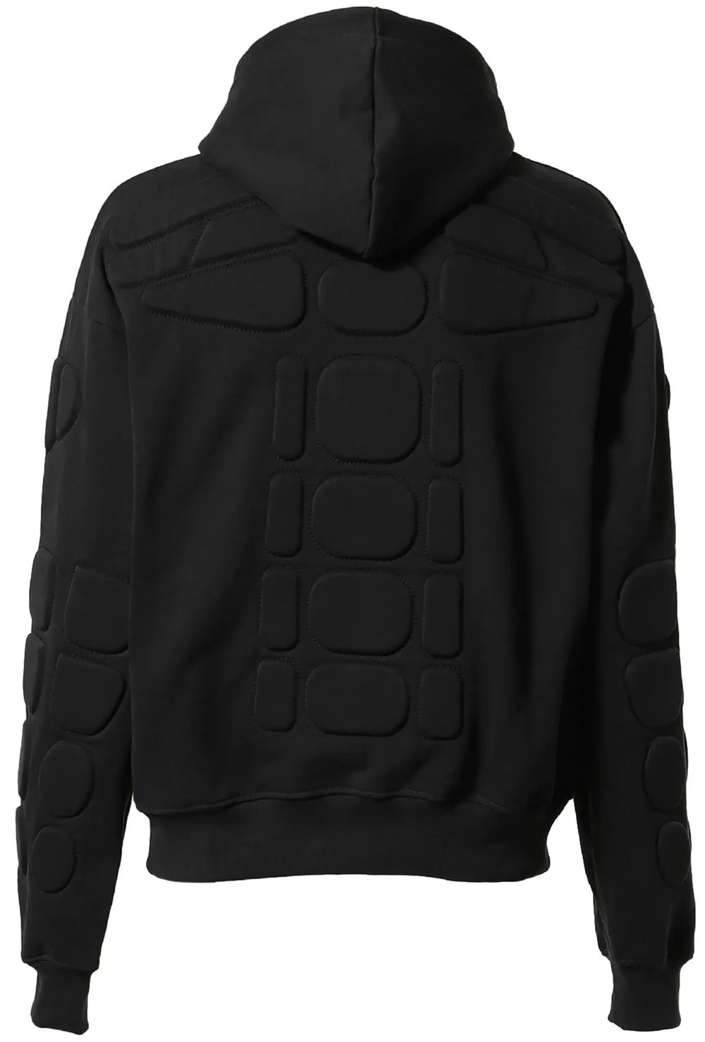 Satoshi Nakamoto 'Black' Padded Moto Hoodie