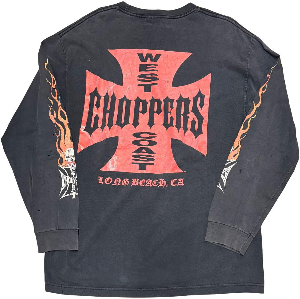 West Coast Choppers 'CFL' Black Vintage Longsleeve Tee
