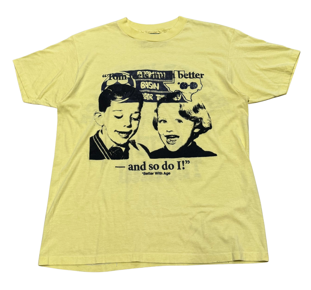 *Better With Age 'Acid Techno' Yellow Vintage Tee