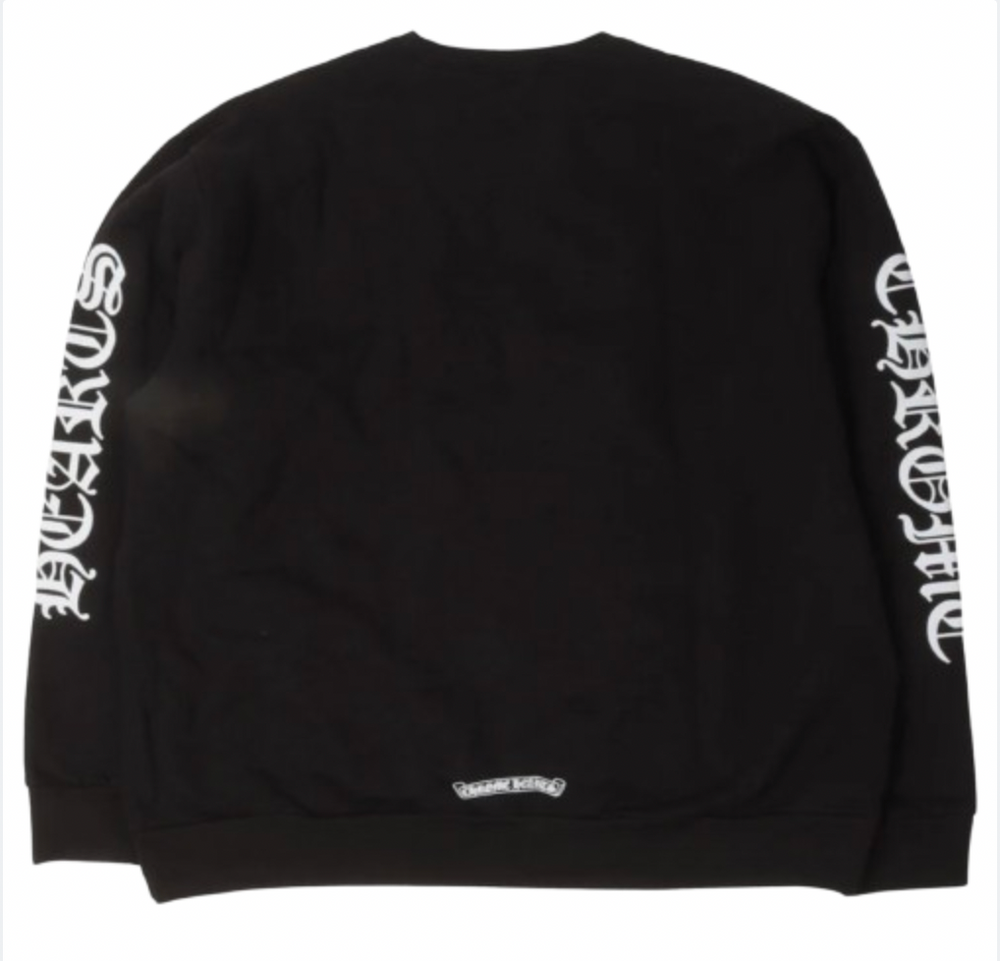 Chrome Hearts 'Collar Logo' Black Crewneck