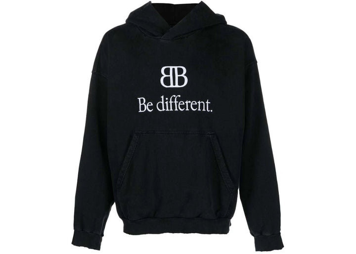 Balenciaga 'Be Different' Black Hoodie