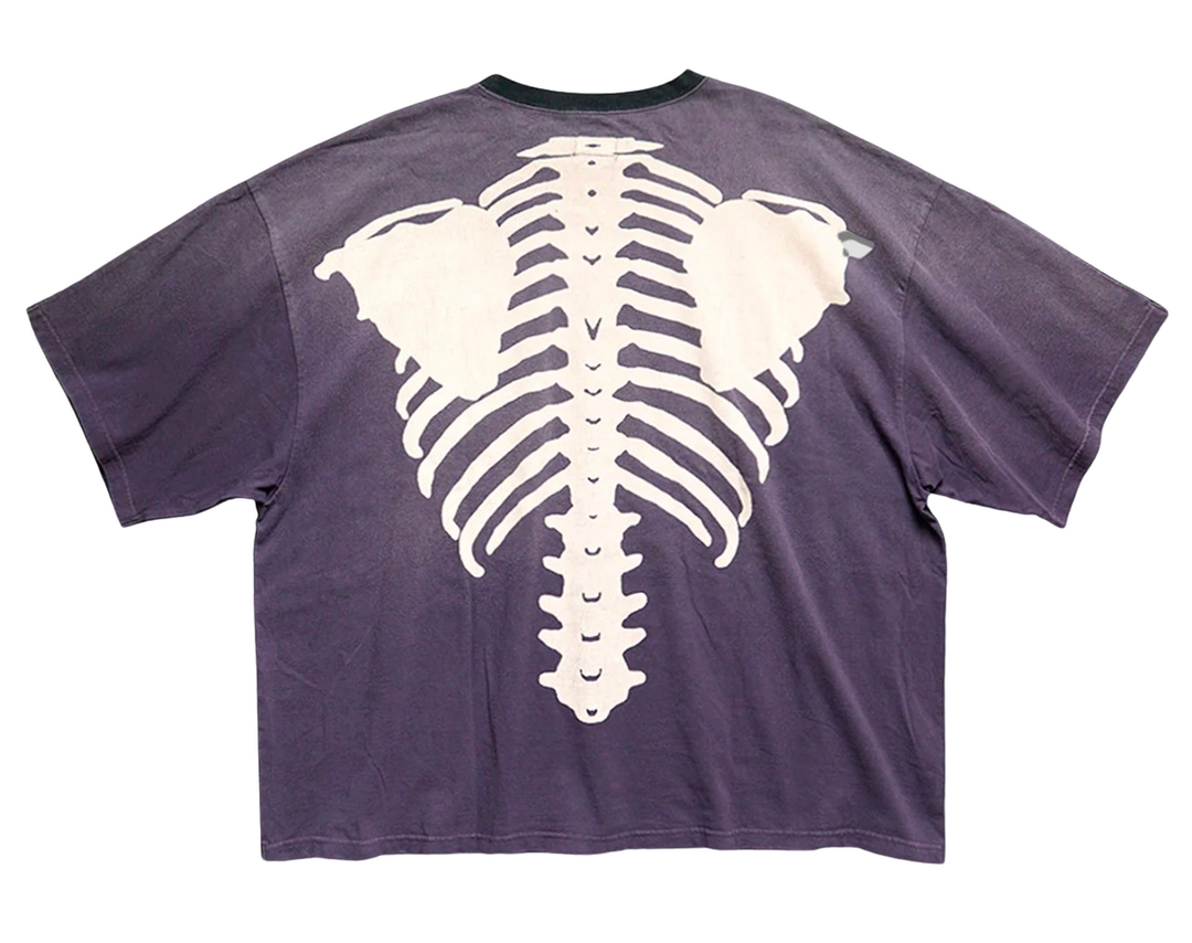 Kapital Jersey Oversized 'Bone' Black/Purple Tee