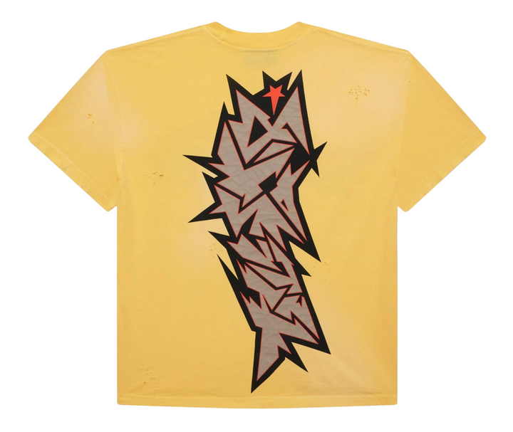 Hellstar 'Yellow' Cracked Logo Tee