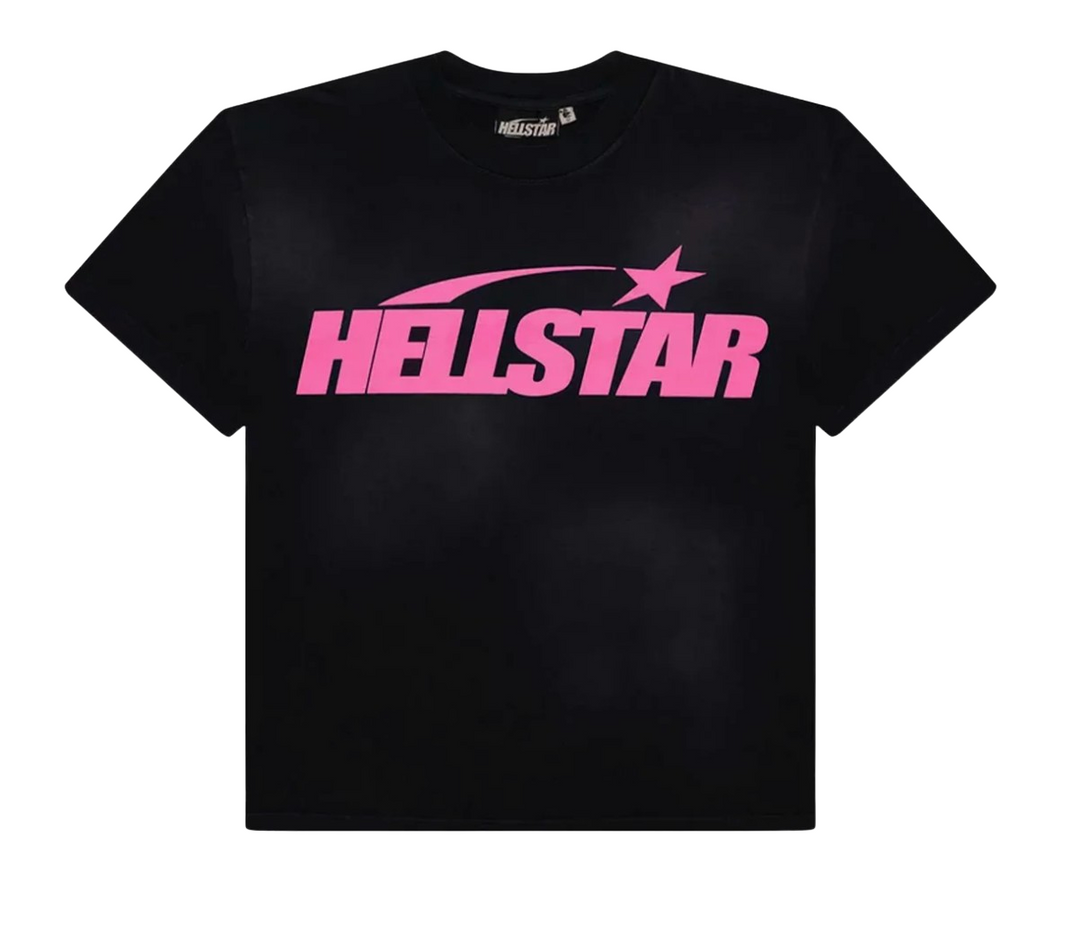 Hellstar 'Pink' Classic Logo Black Tee