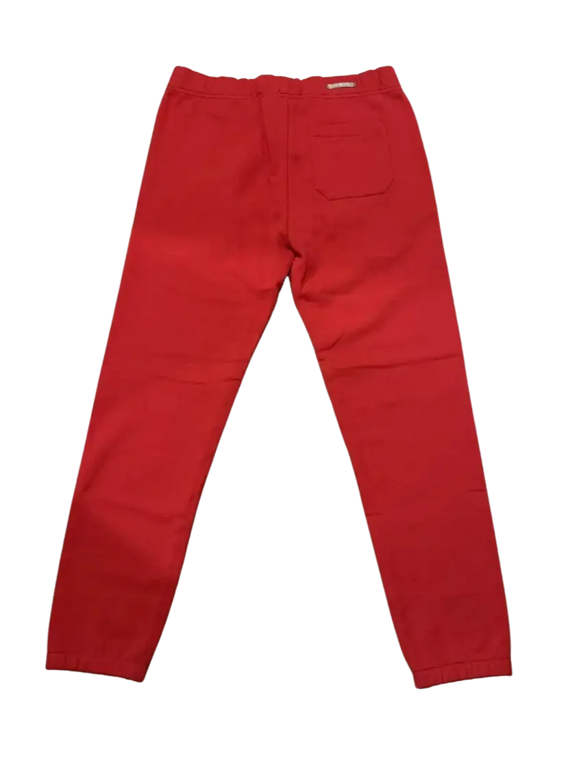 Chrome Hearts 'Red Triple Cross' Embroidered Sweat Pants