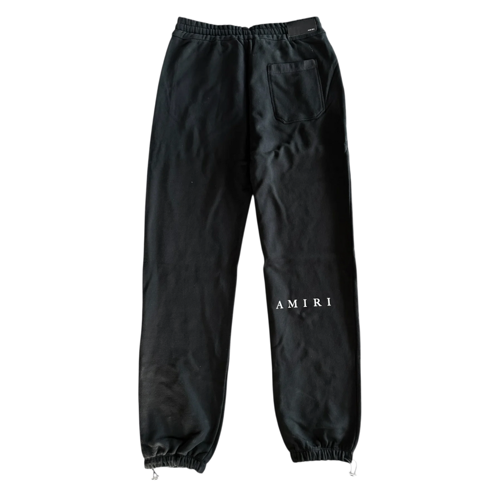 Amiri 'Micro MA Bar Logo' Black Sweatpants
