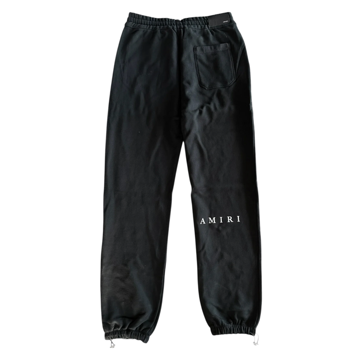 Amiri 'Micro MA Bar Logo' Black Sweatpants