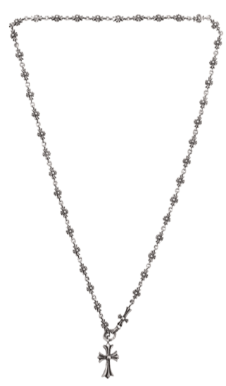 Chrome Tiny E Choke Chain Necklace