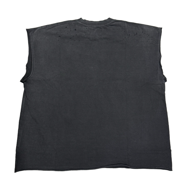 Satoshi Nakamoto 'Million Bucks' Washed Black Cutoff Tee