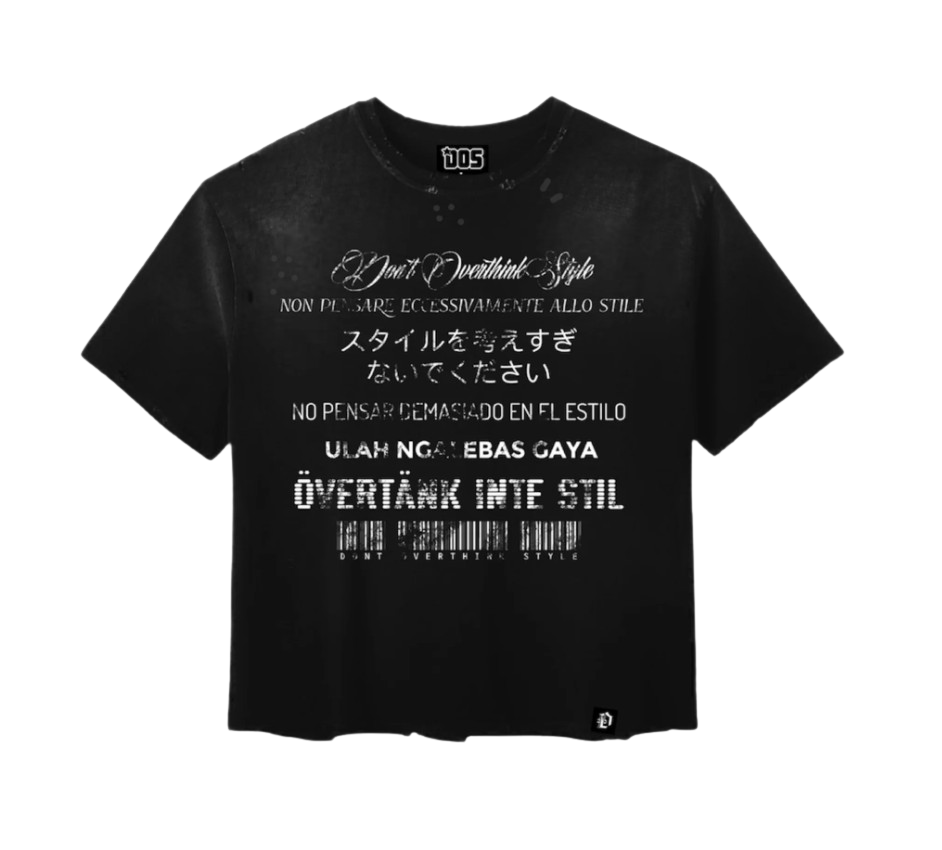 DOS 'Global' Black Tee