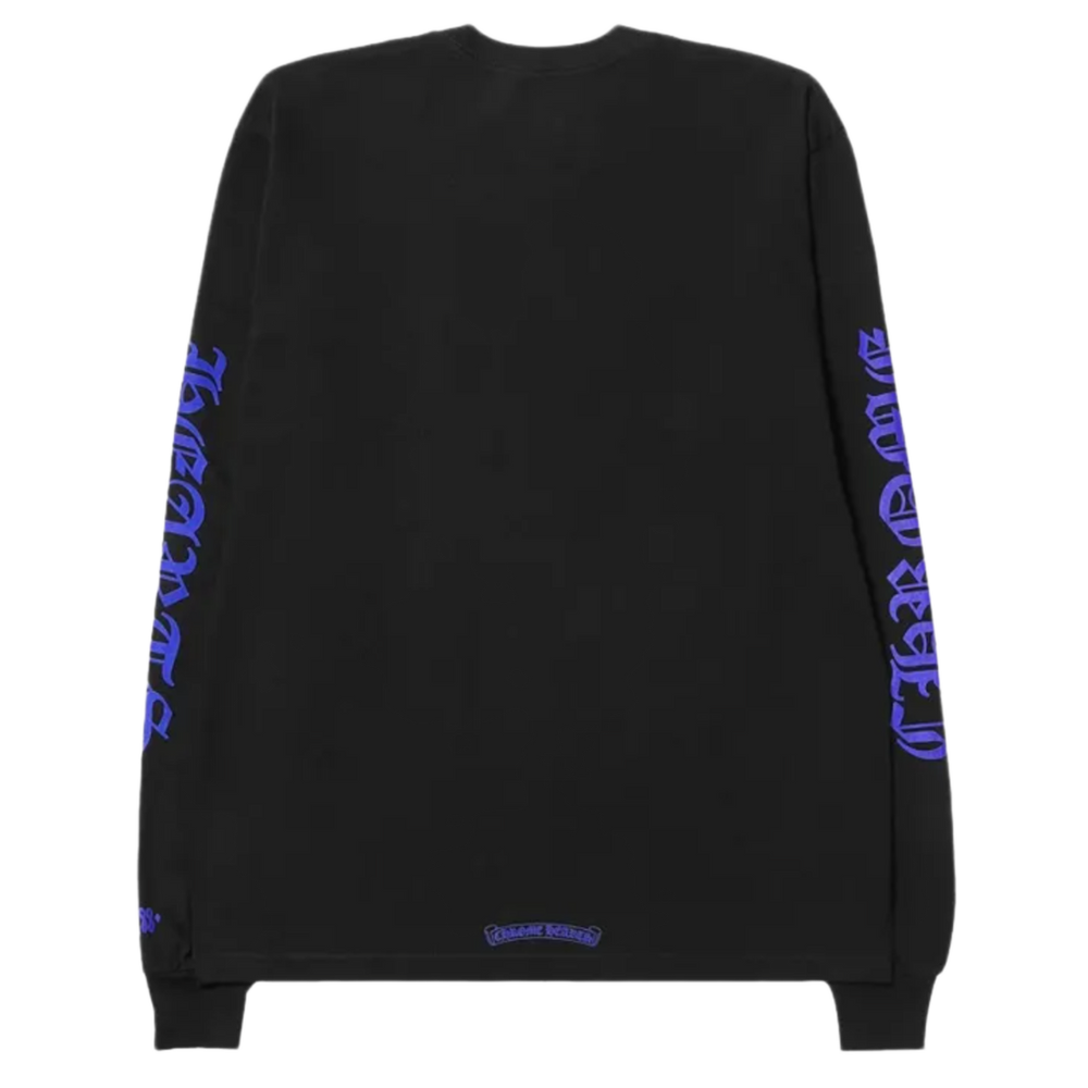 Chrome Hearts 'Blue Logo' 1988 Black Longsleeve Tee
