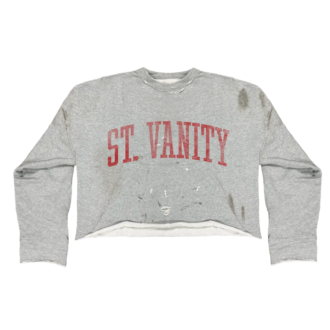 Saint Vanity 'Badgers' Distressed Crewneck