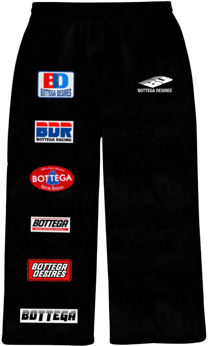 Bottega Desires 'Patches' Black Sweatpants