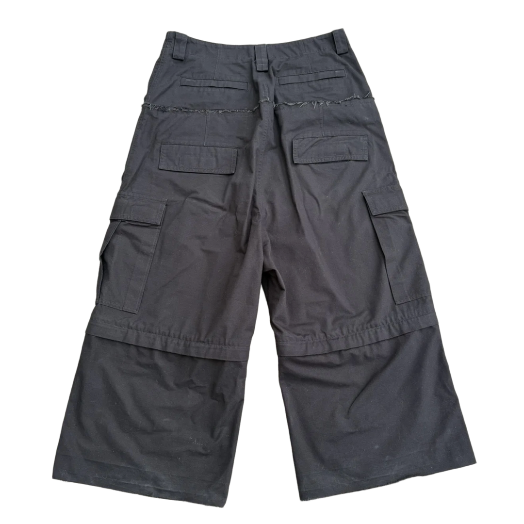 Balenciaga 'Black' Cut Up Cargo Pants