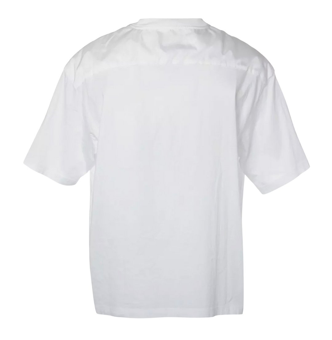 Prada 'Jersey & Re-Nylon' White Tee