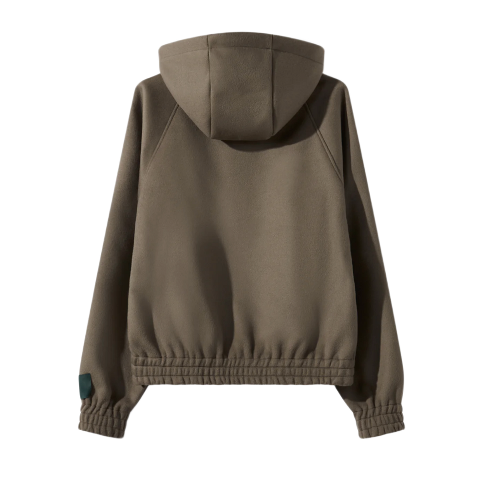 Reece Cooper 'Warm Grey' Moreno Wool Quarter Zip Hoodie