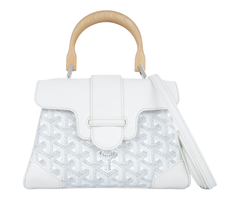 Goyard 'Saigon Souple' White Mini Bag