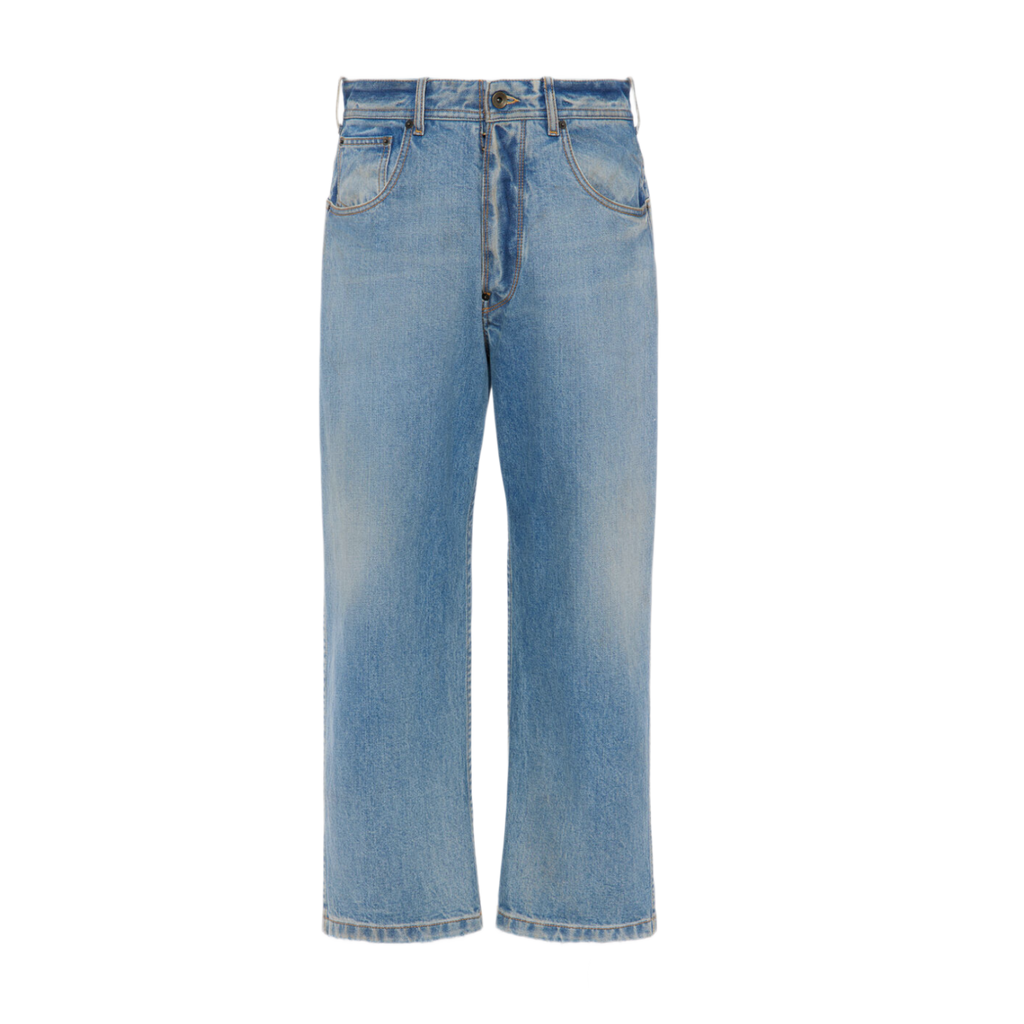 Maison Margiela denim jeans サイズ36 Maison Margiela 'Straight-Leg' Cropped Blue Jeans – Showroom LA