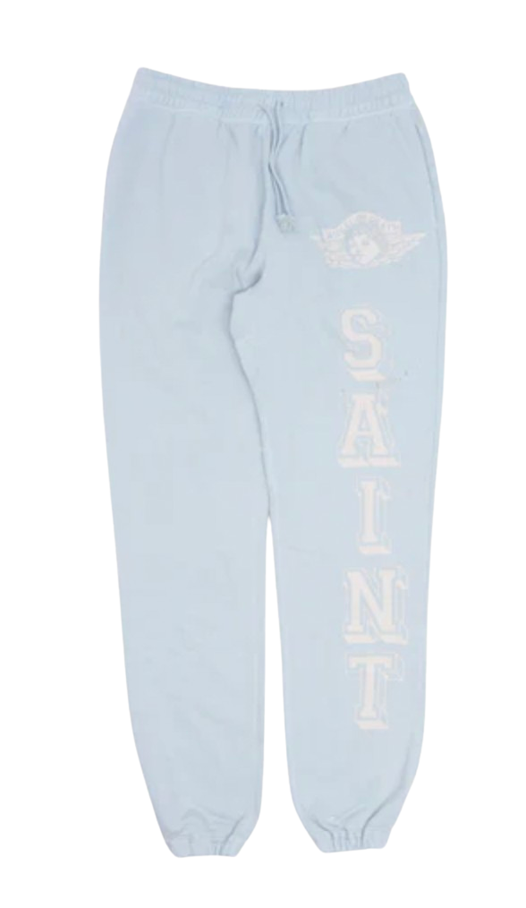 Saint Michael Angel Sweatpants Light Blue