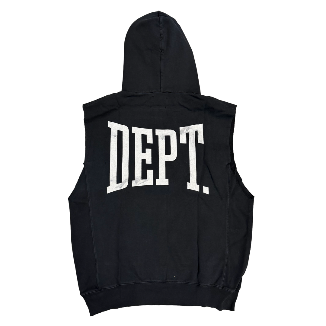 Gallery Dept. 'Black' Cutoff Hoodie