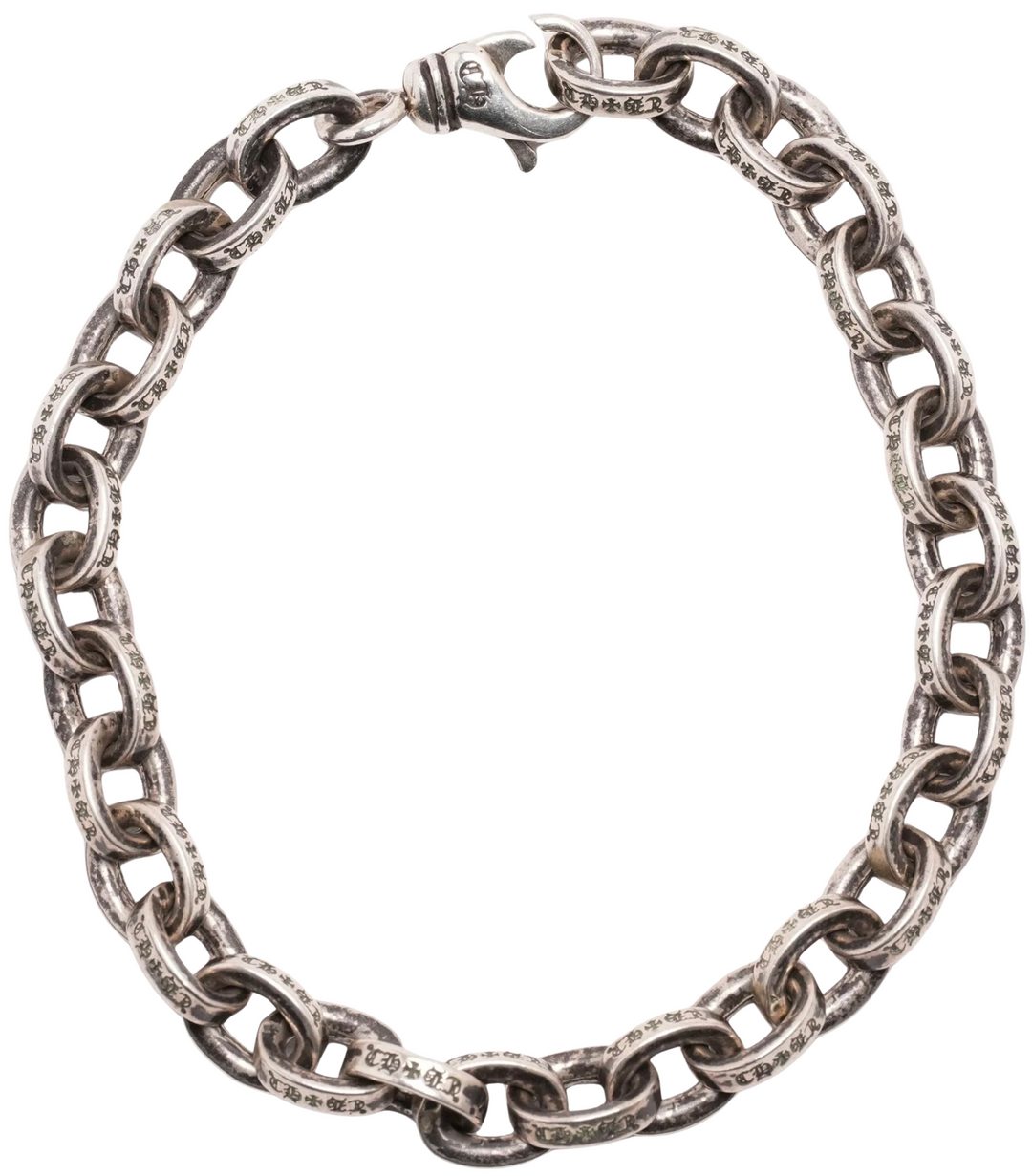 Chrome Hearts 'XL' Paper Chain 8in Bracelet