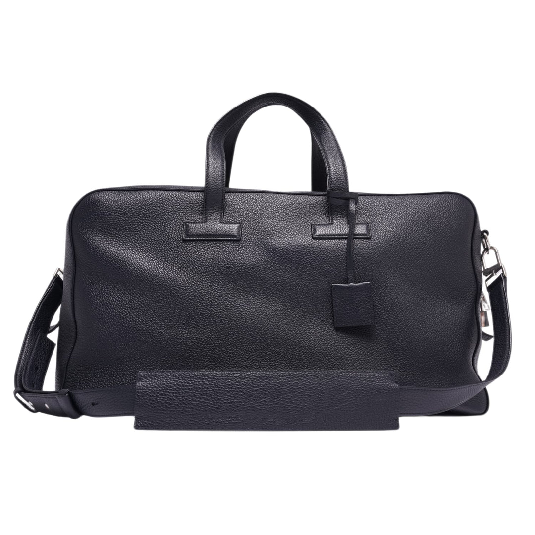 Tom Ford 'Navy Blue' Leather Duffle Bag