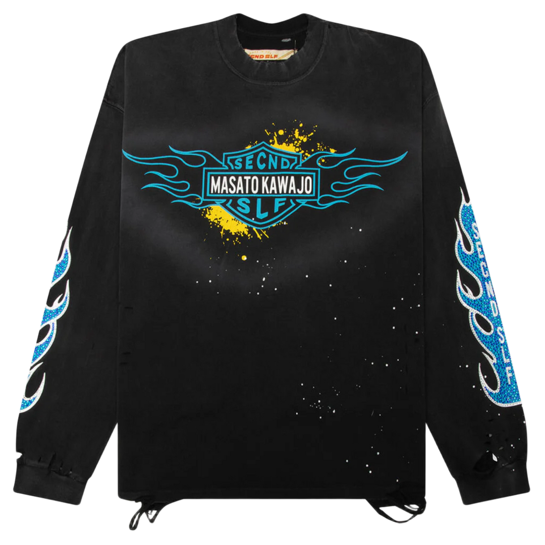 SeCND SLF x Masata Kawajo Firestorm Vintage Long Sleeve Tee