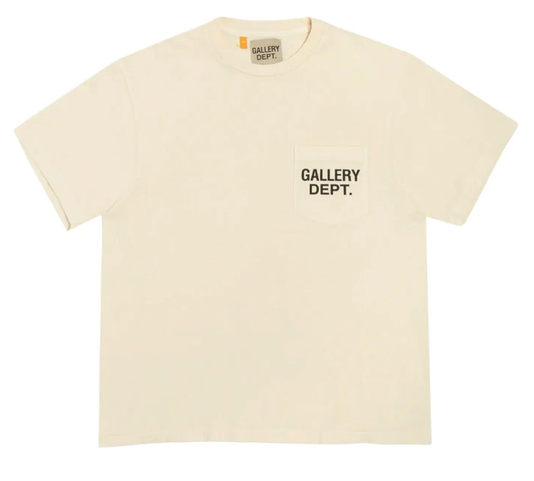 Gallery Dept. Logo Pocket Cream Tee