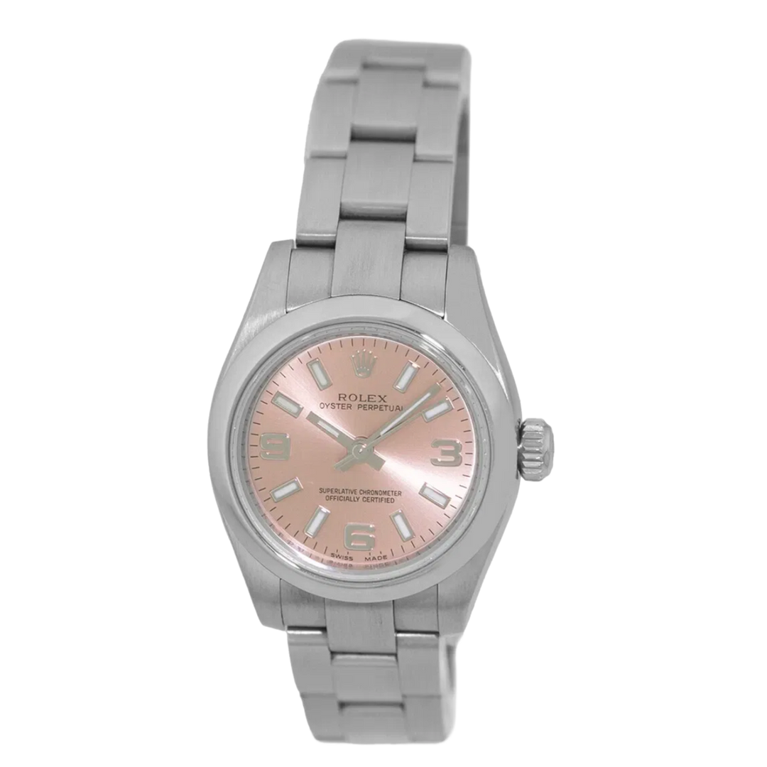 Rolex Oyster Perpetual Watch 26MM Pink/Arabic 2008