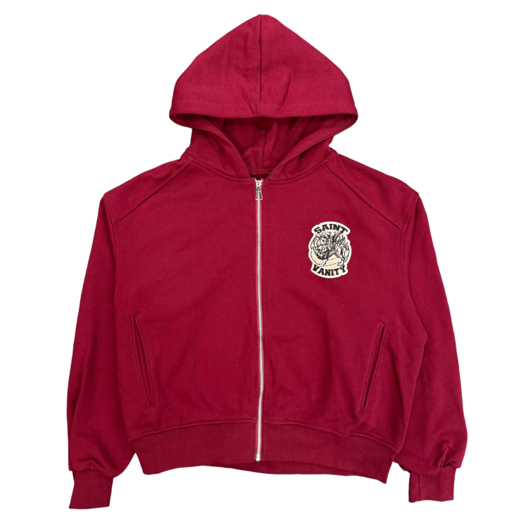 Saint Vanity 'Crimson' Uniform Zip Up Hoodie