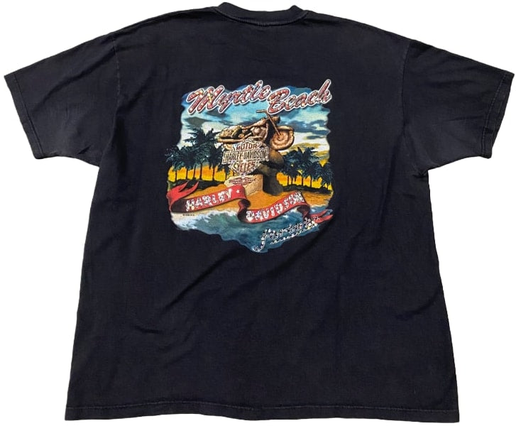 Harley Davidson 'Myrtle Beach Motorcycle' Rhinestone Vintage Tee