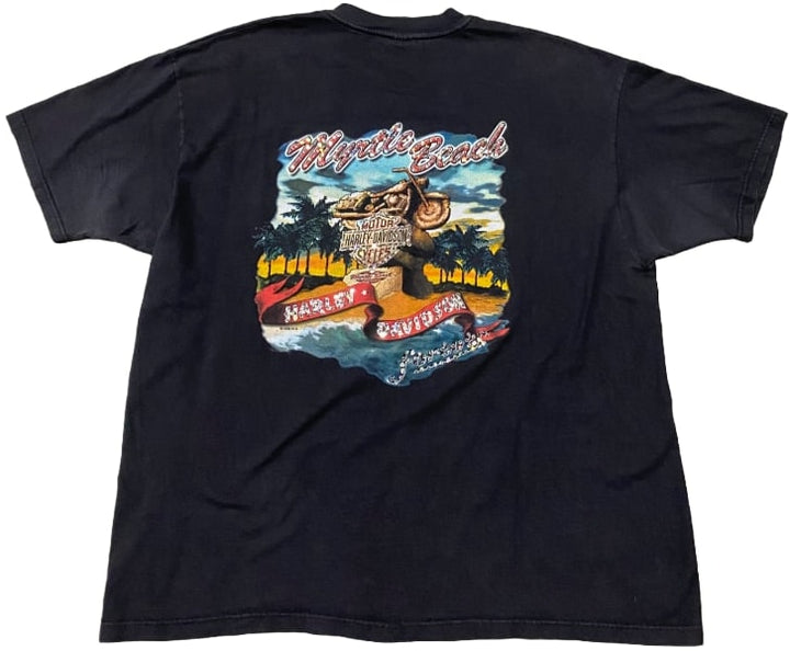Harley Davidson 'Myrtle Beach Motorcycle' Rhinestone Vintage Tee