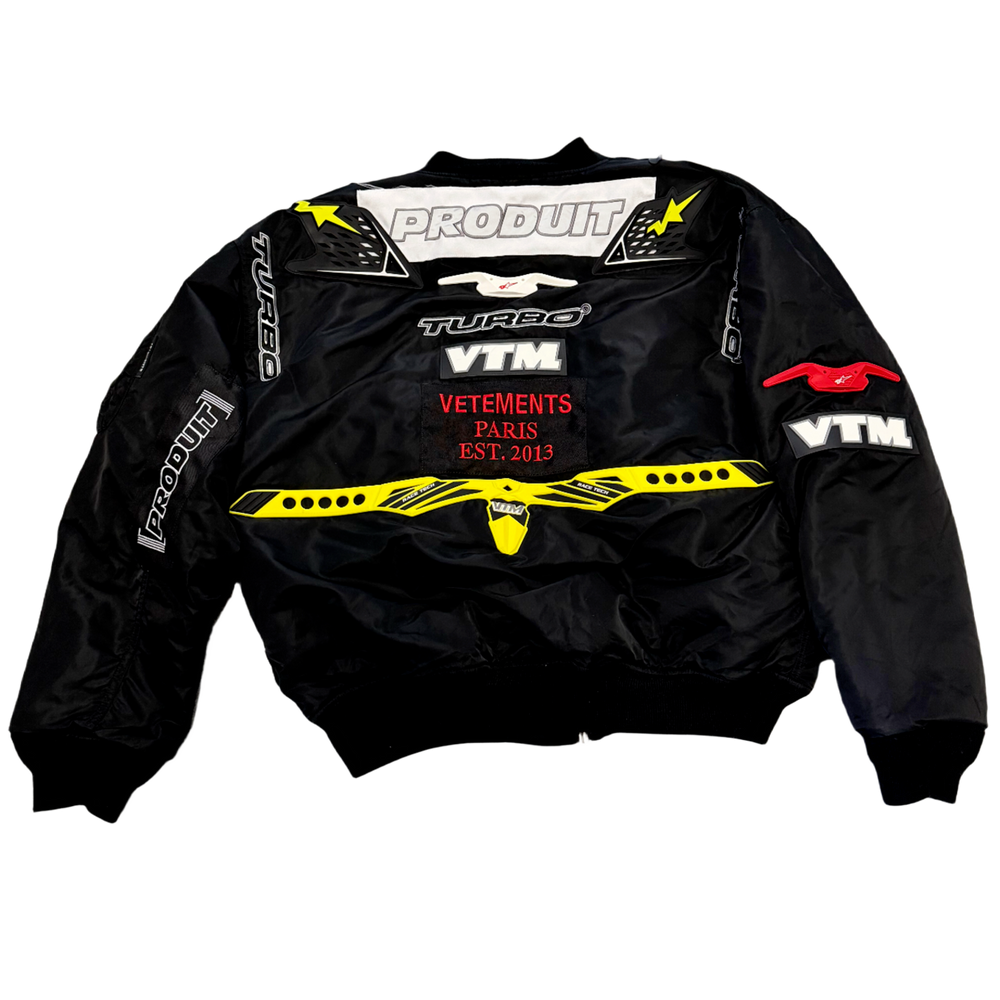 Vetements 'Alpha Industries' Black Bomber Puffer Jacket