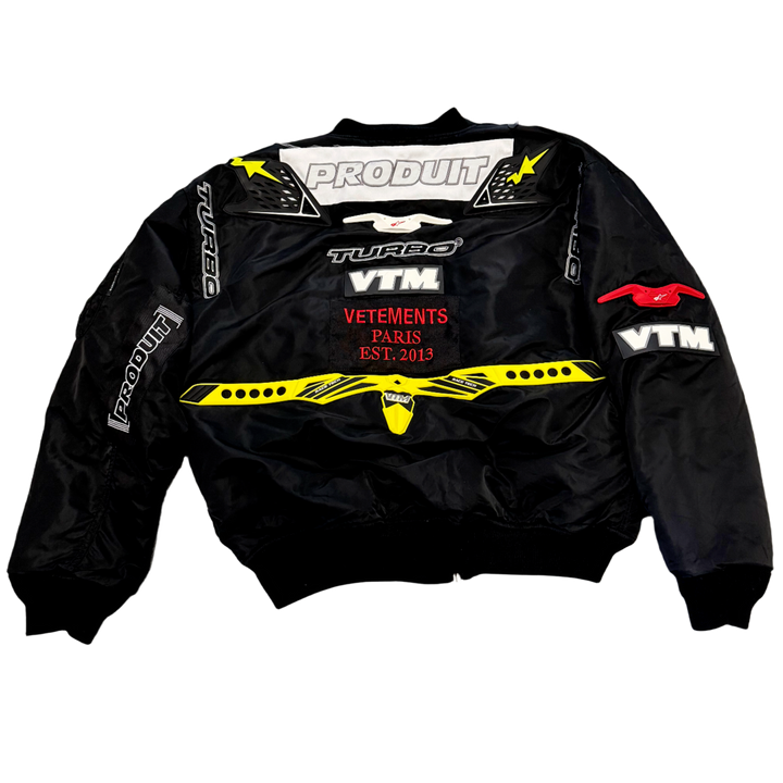 Vetements 'Alpha Industries' Black Bomber Puffer Jacket