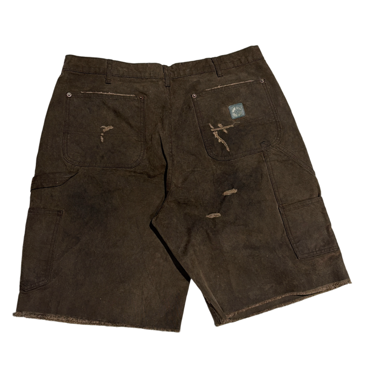 Paly 'Sinned 4 Nothing' Waxed Canvas Double Knee Shorts